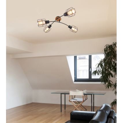 Globo - Overflademonteret lysekrone 4xE27/40W/230V