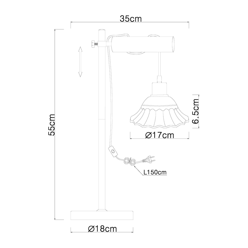 Globo - Bordlampe 1xE27/40W/230V