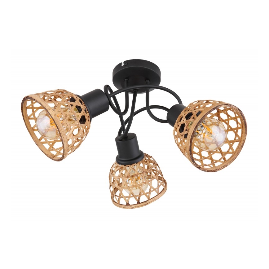 Globo - Loftlampe 3xE27/15W/230V bambus