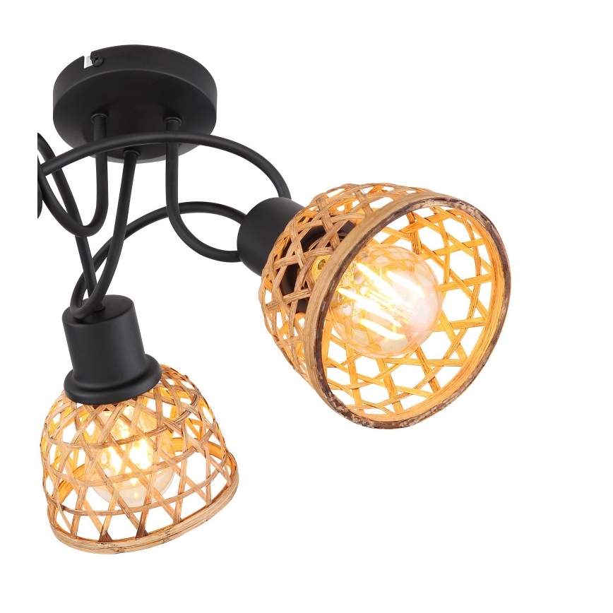 Globo - Loftlampe 3xE27/15W/230V bambus