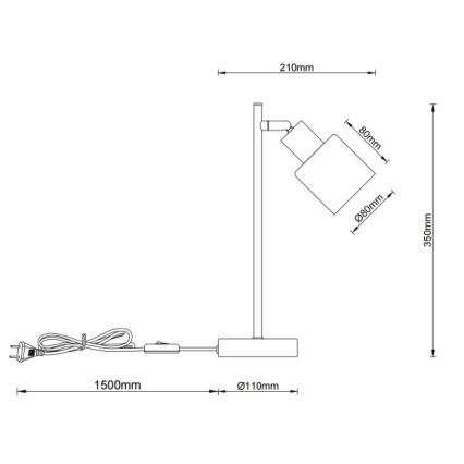 Globo - Bordlampe 1xE14/25W/230V
