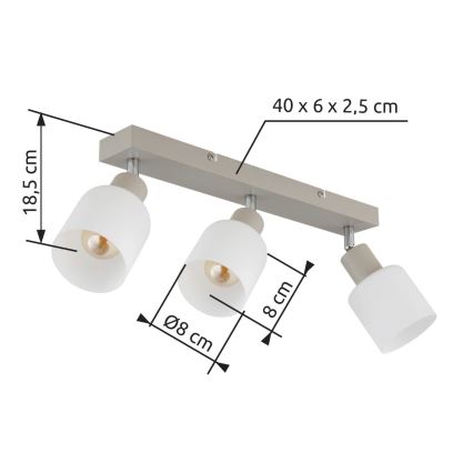 Globo - Spotlampe 3xE14/25W/230V