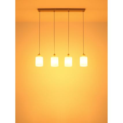 Globo - Pendel på wire 4xE27/40W/230V