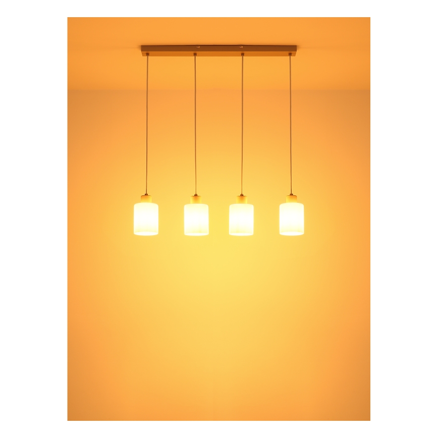 Globo - Pendel på wire 4xE27/40W/230V