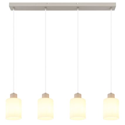 Globo - Pendel på wire 4xE27/40W/230V