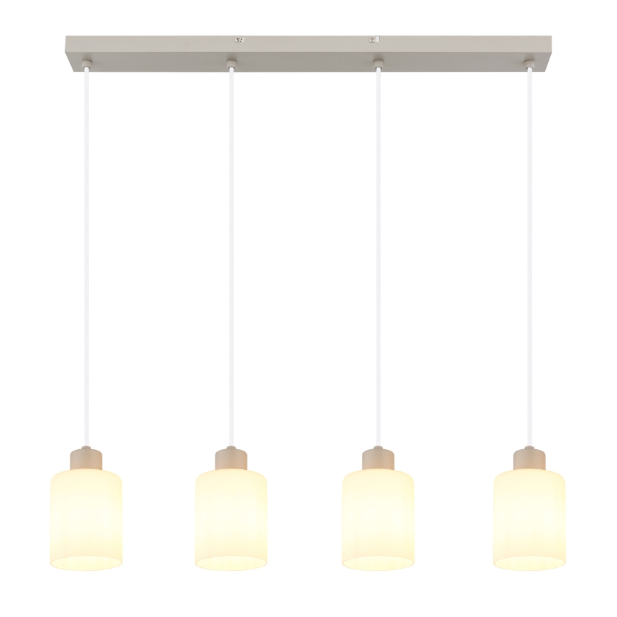 Globo - Pendel på wire 4xE27/40W/230V