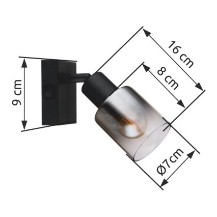 Globo - Vægspot 1xE14/40W/230V