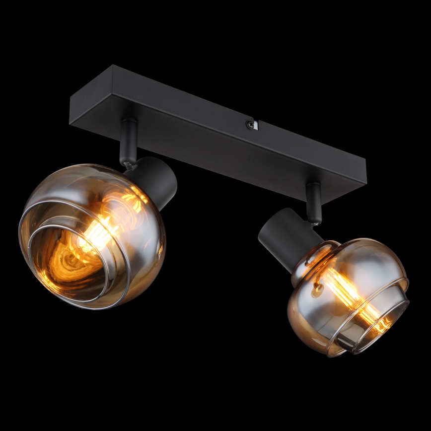 Globo - Spotlampe 2xE14/40W/230V, sort