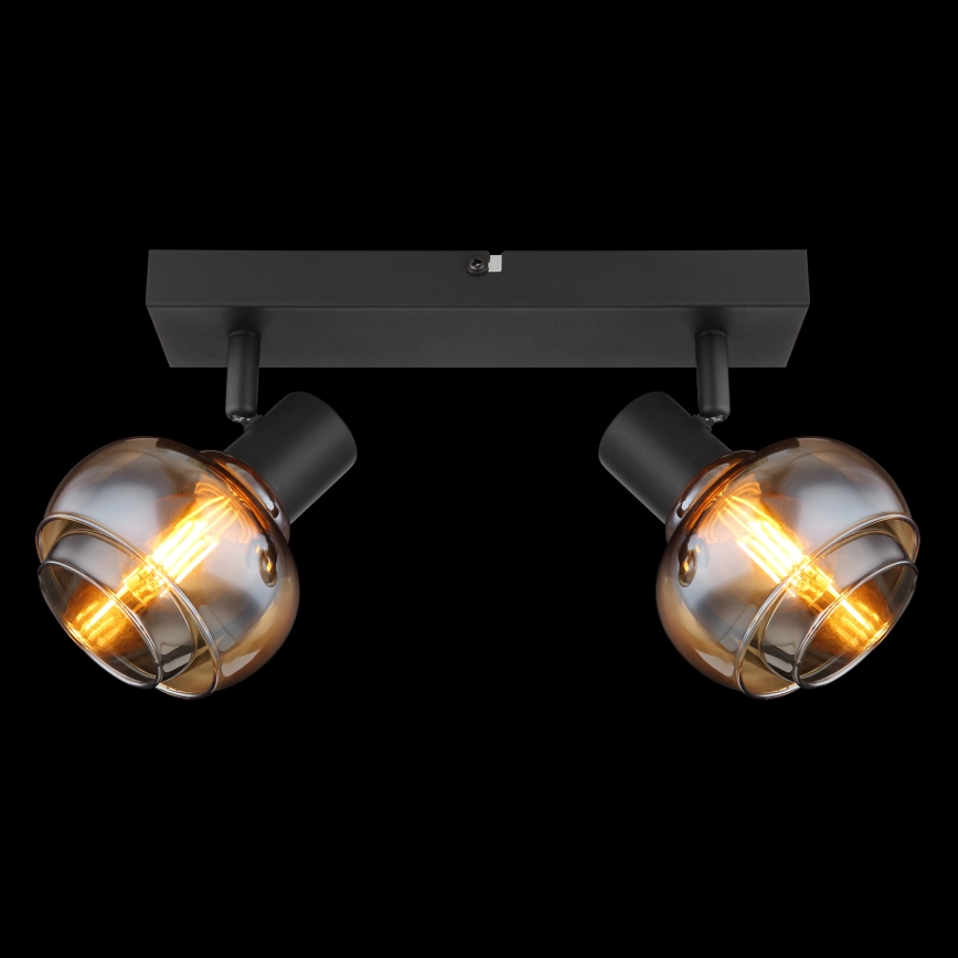 Globo - Spotlampe 2xE14/40W/230V, sort
