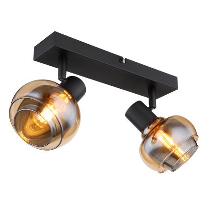 Globo - Spotlampe 2xE14/40W/230V, sort