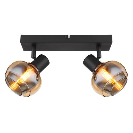Globo - Spotlampe 2xE14/40W/230V, sort