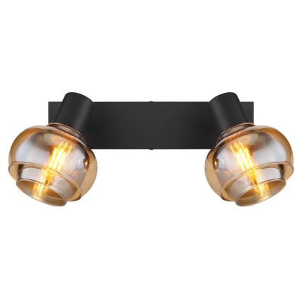 Globo - Spotlampe 2xE14/40W/230V, sort