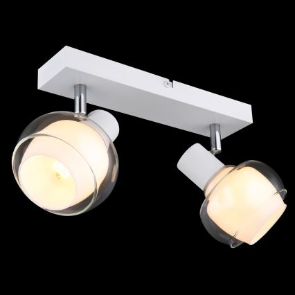 Globo - Spotlampe 2xE14/40W/230V hvid