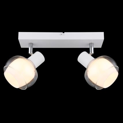 Globo - Spotlampe 2xE14/40W/230V hvid