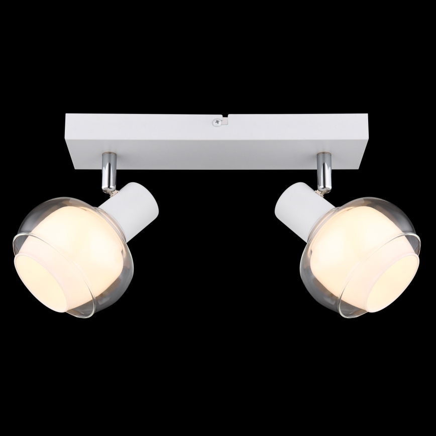 Globo - Spotlampe 2xE14/40W/230V hvid