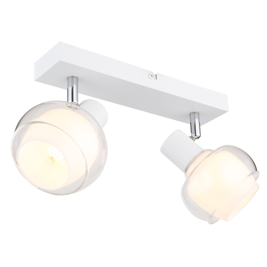 Globo - Spotlampe 2xE14/40W/230V hvid