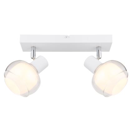 Globo - Spotlampe 2xE14/40W/230V hvid