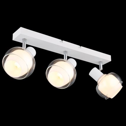 Globo - Hvid spotlampe 3xE14/40W/230V