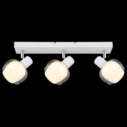 Globo - Hvid spotlampe 3xE14/40W/230V