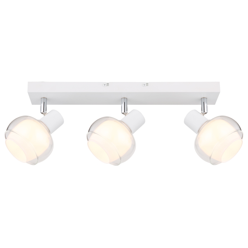 Globo - Hvid spotlampe 3xE14/40W/230V
