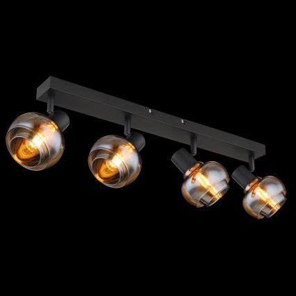 Globo - Spotlampe 4xE14/40W/230V sort