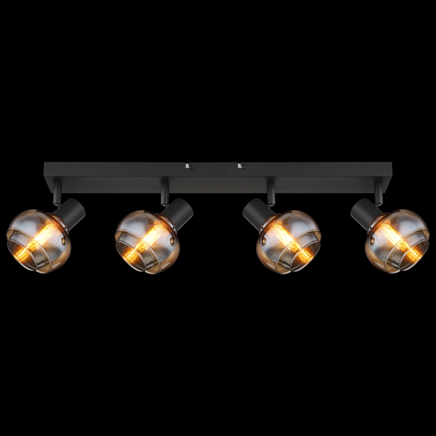 Globo - Spotlampe 4xE14/40W/230V sort