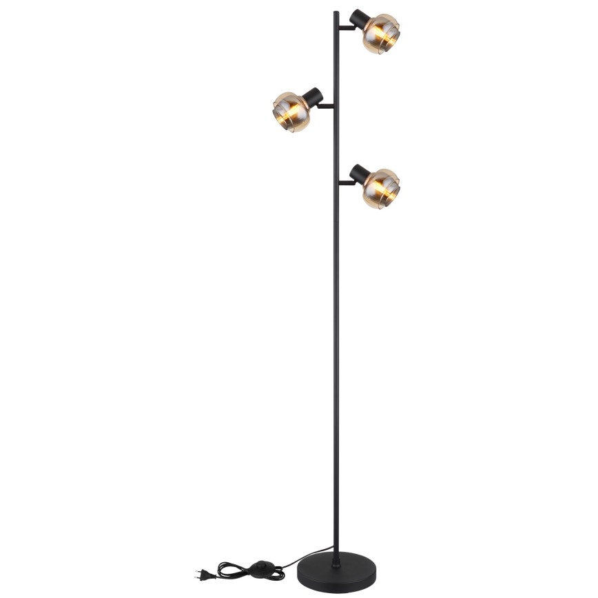Globo - Gulvlampe 3xE14/40W/230V sort