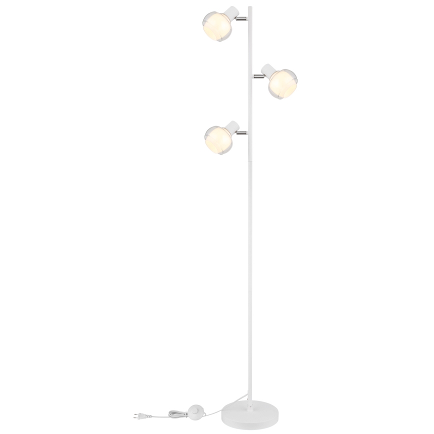 Globo - Gulvlampe 3xE14/40W/230V hvid