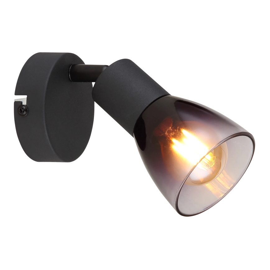 Globo - Vægspot 1xE14/25W/230V sort