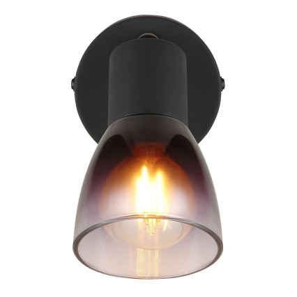 Globo - Vægspot 1xE14/25W/230V sort