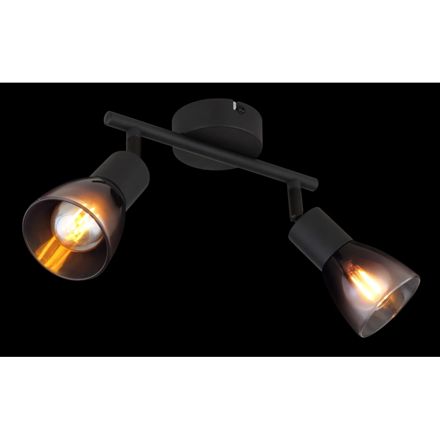 Globo - Spotlampe 2xE14/25W/230V sort