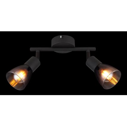 Globo - Spotlampe 2xE14/25W/230V sort