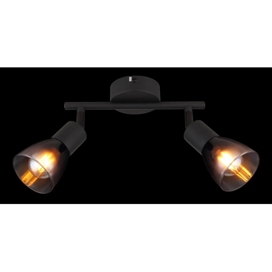 Globo - Spotlampe 2xE14/25W/230V sort