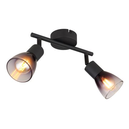 Globo - Spotlampe 2xE14/25W/230V sort