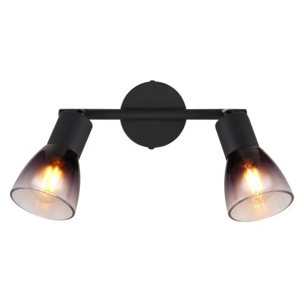 Globo - Spotlampe 2xE14/25W/230V sort