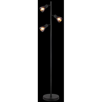 Globo - Gulvlampe 3xE14/25W/230V sort