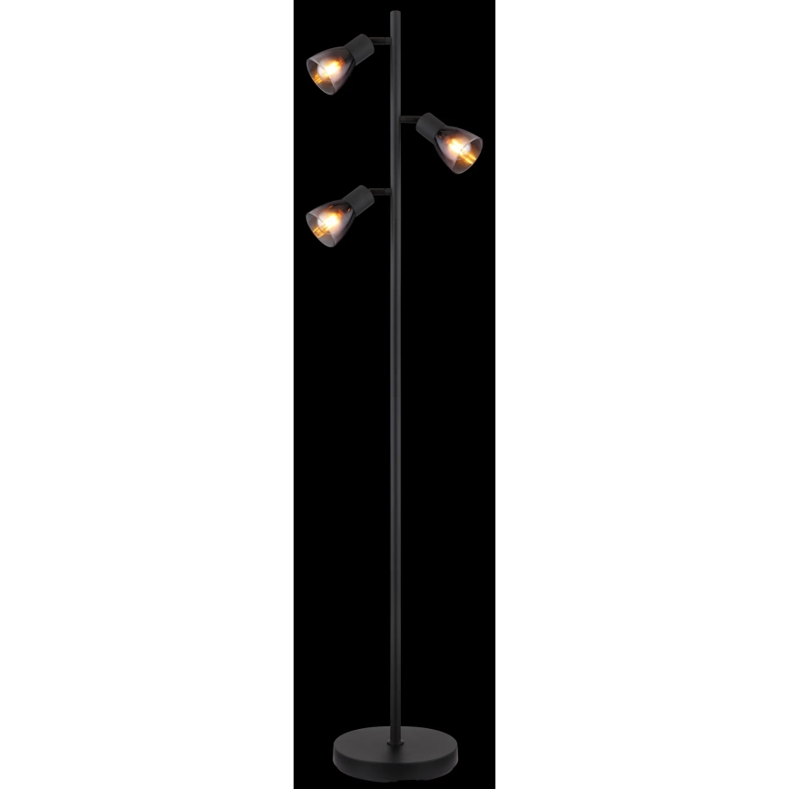 Globo - Gulvlampe 3xE14/25W/230V sort