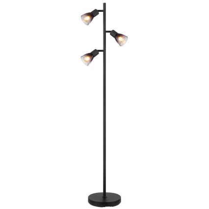 Globo - Gulvlampe 3xE14/25W/230V sort
