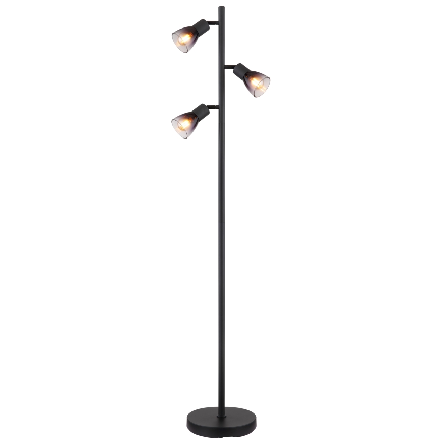 Globo - Gulvlampe 3xE14/25W/230V sort