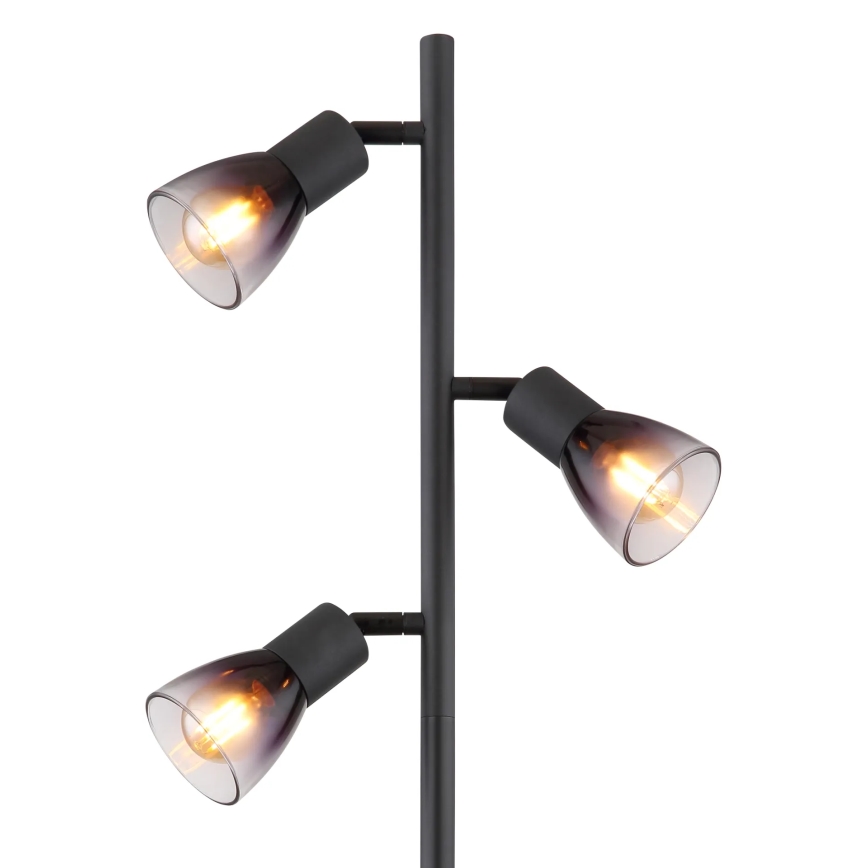 Globo - Gulvlampe 3xE14/25W/230V sort