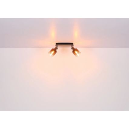 Globo - Spotlampe 2xE14/40W/230V sort