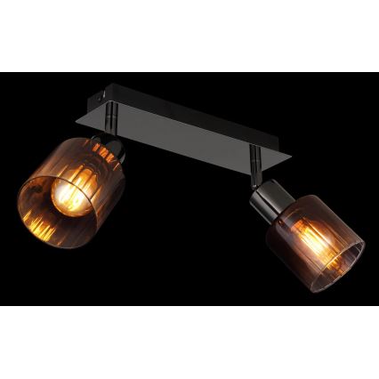 Globo - Spotlampe 2xE14/40W/230V sort