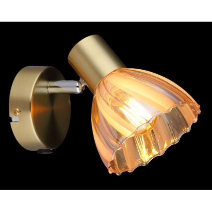 Globo - Vægspot 1xE14/40W/230V guldfarvet