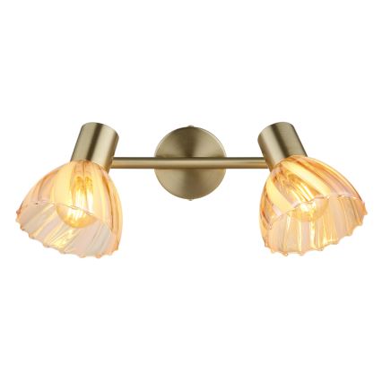 Globo - Spotlampe 2xE14/40W/230V guldfarvet