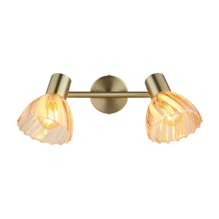 Globo - Spotlampe 2xE14/40W/230V guldfarvet
