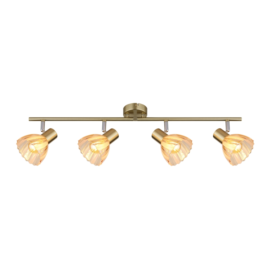 Globo - Spotlampe 4xE14/40W/230V guldfarvet