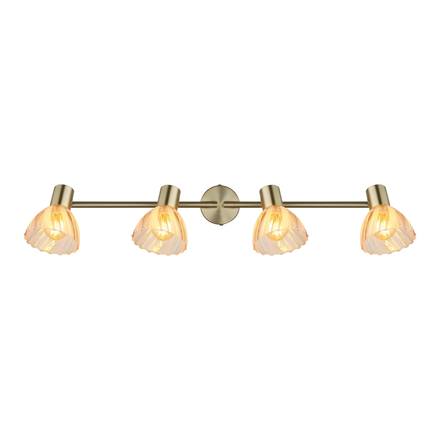 Globo - Spotlampe 4xE14/40W/230V guldfarvet