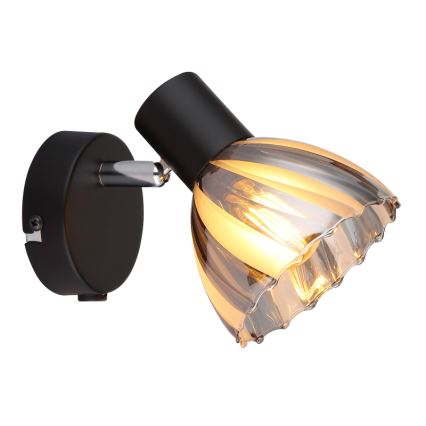 Globo - Vægspot 1xE14/40W/230V sort