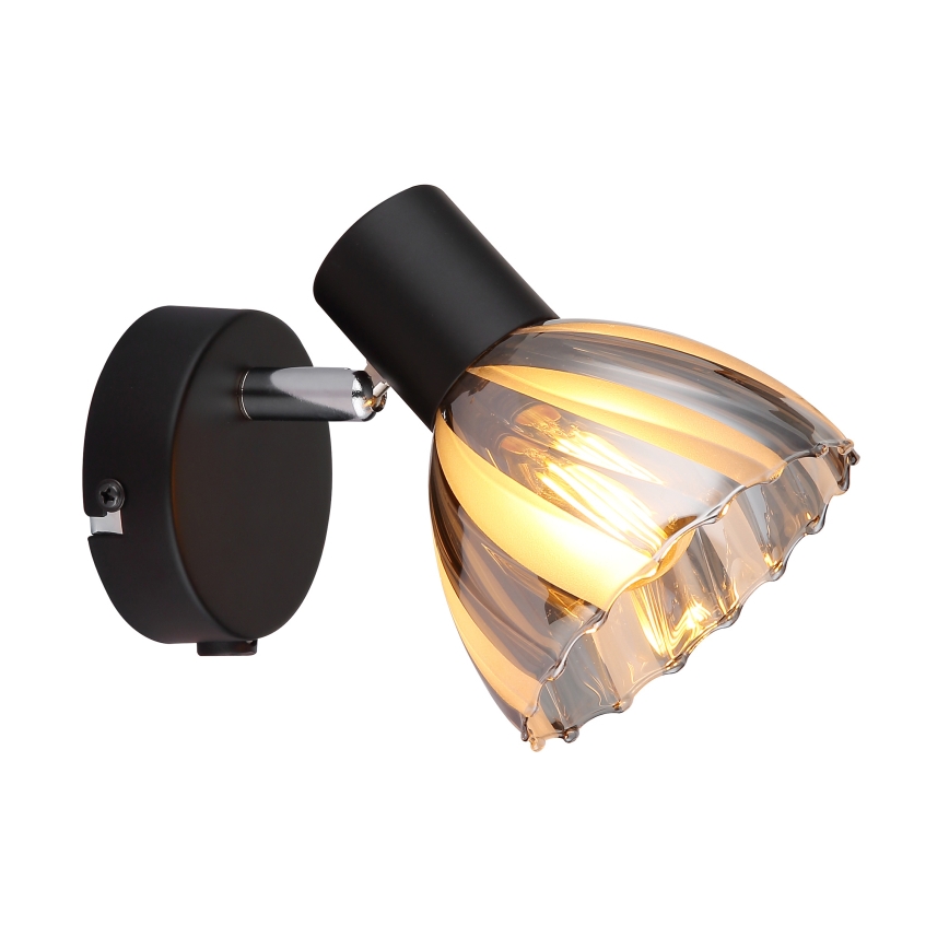 Globo - Vægspot 1xE14/40W/230V sort