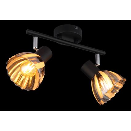 Globo - Spotlampe 2xE14/40W/230V sort